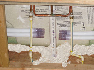 bathtub insulation leveling
