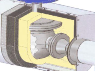 Insulating irregular shaped piping