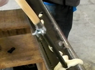 Metal door filling